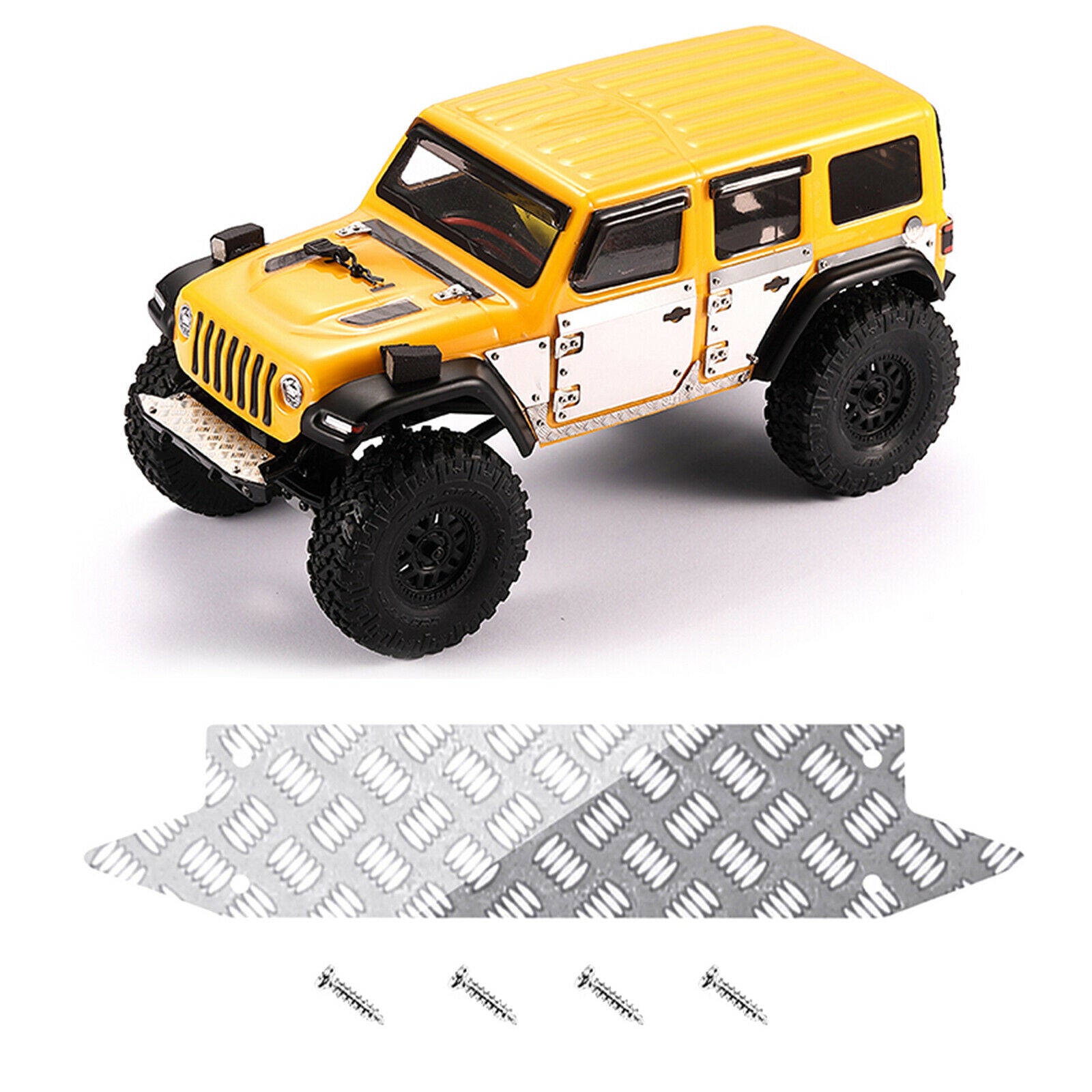 Upgrade Skid Plate for Axial SCX24 90081 1/24 RC Truck Car Hobby Assembly