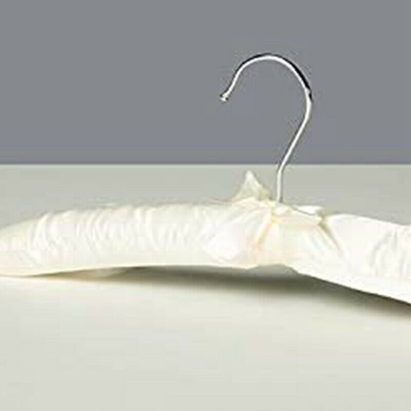 Satin Padded Hangers for Delicate Wedding Dresses Silk Hangers with Anti-RusJ9N7
