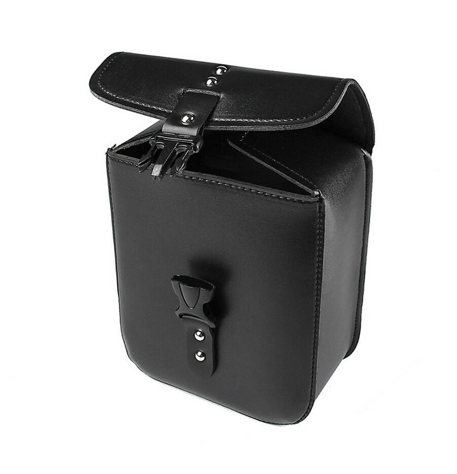 1x New Motorcycle PU Leather Tool Bag Luggage Storage Side Saddlebag