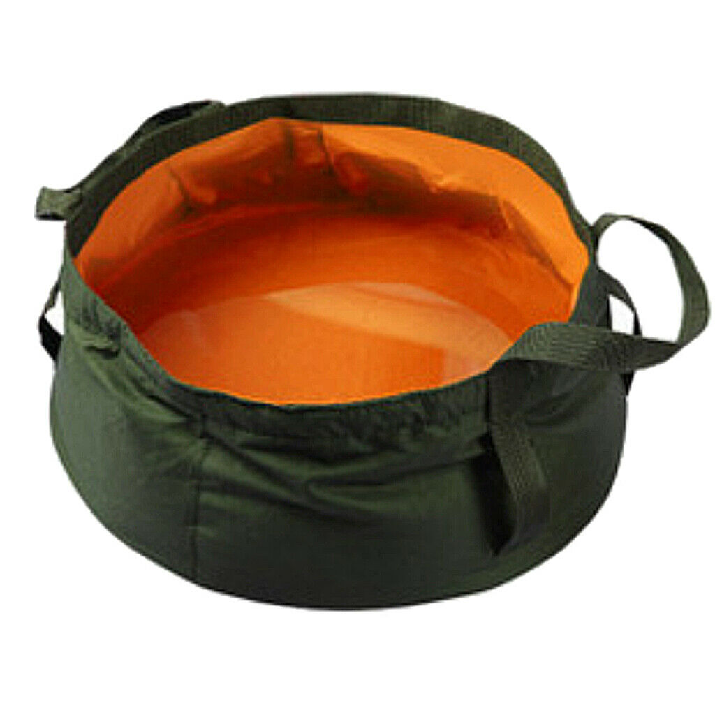 Collapsible Portable Water Container for Fishing Camping Hiking Orange