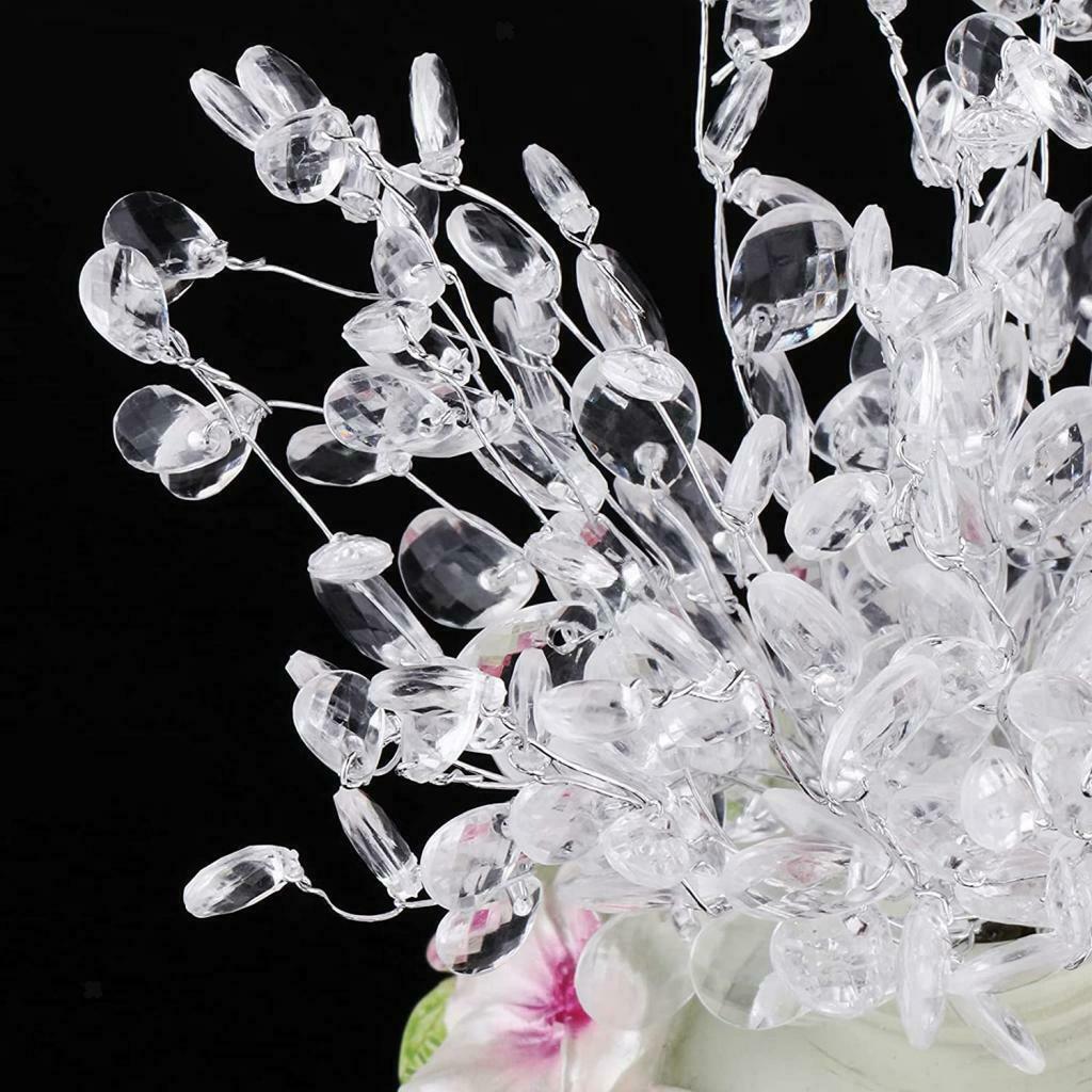 50set Simulated Flower Bouquet Twigs f/ Christmas Brides Wedding White