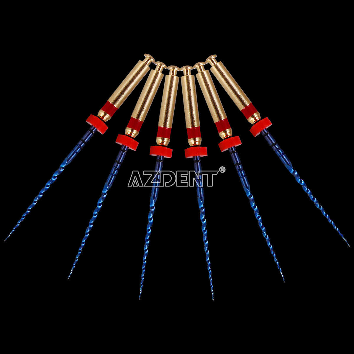 5X 25mm Dental Engine Use Rotary Heat Activated Canal Root Endodontic Files F2
