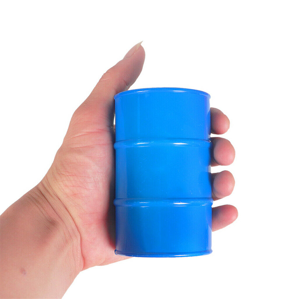 4 lot Simulation Oil Drum for 1:10 RC Crawler Car Decoration Toys DIY Blue