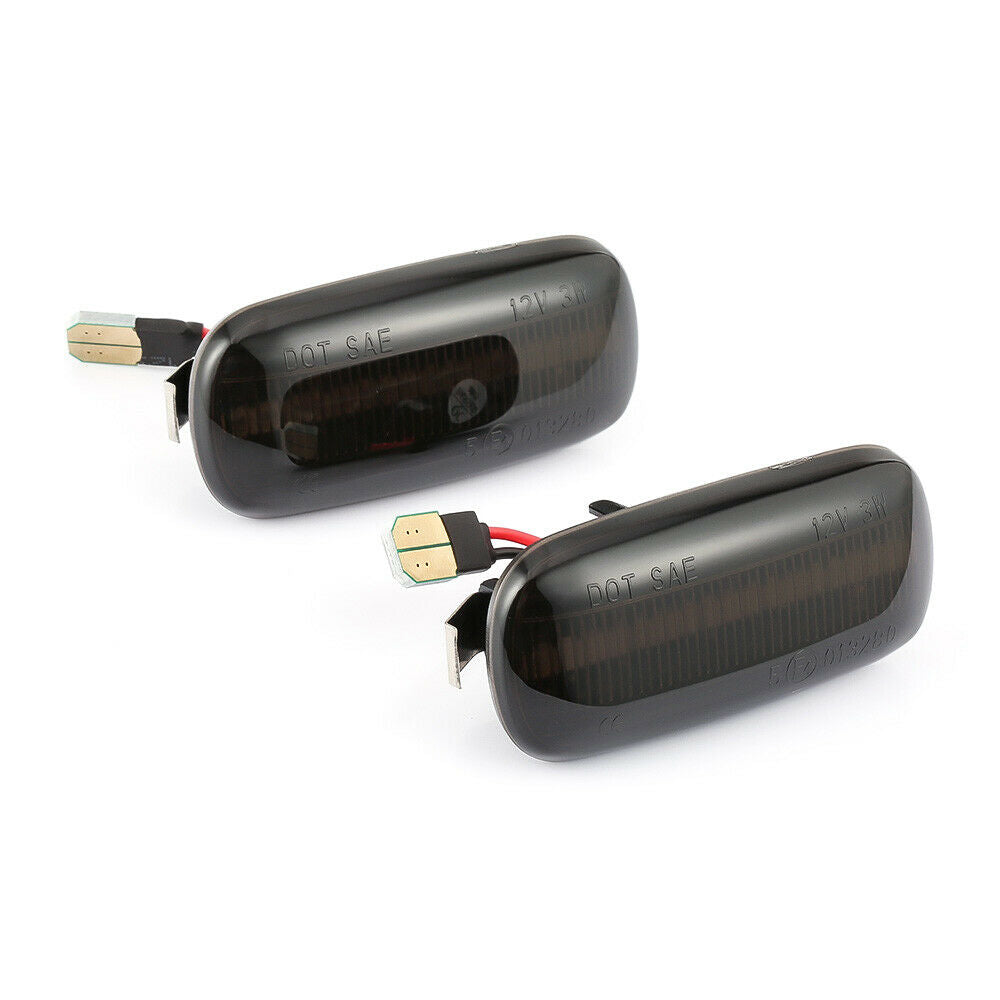 2X Dynamic Smoked LED Side Marker Signal Light for Audi A4 S4 B6 B7 A6 S6 RS6 C5