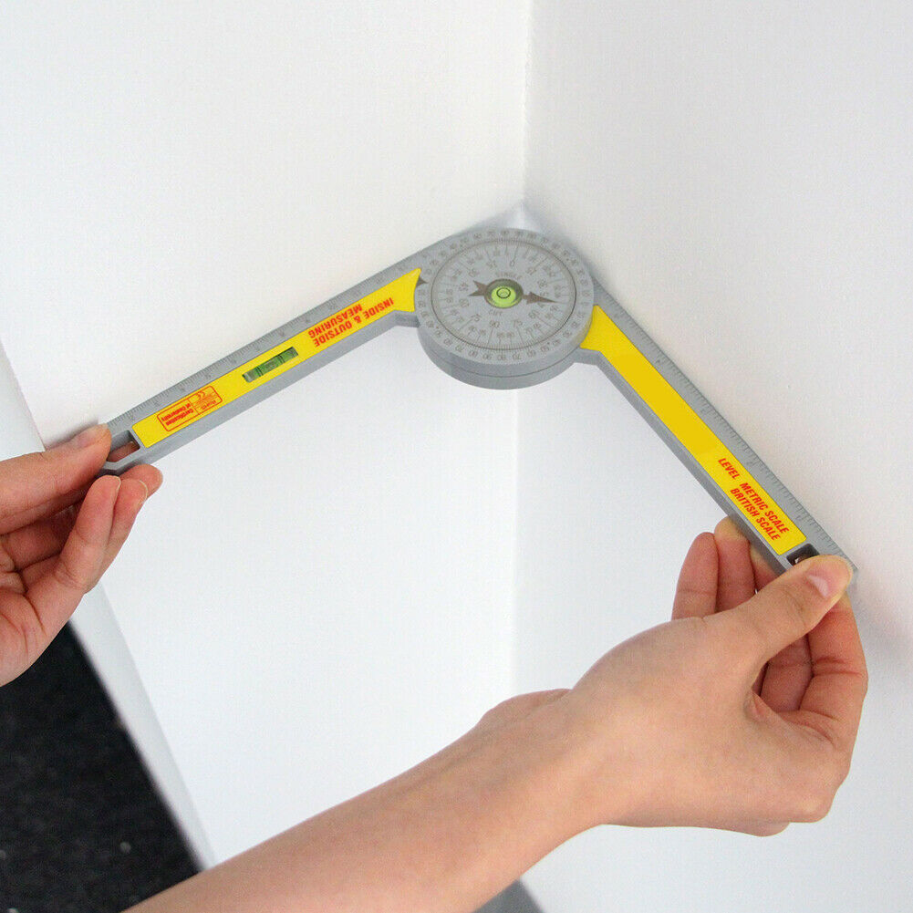 High Accuracy Angle Finder Measuring Ruler Tool 360 Degree Miter Saw  Protractor