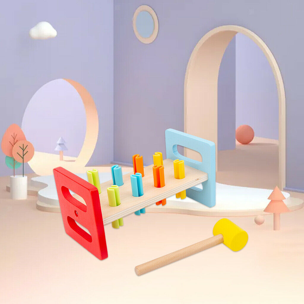 Wood Pounding Bench Hand Eye Coordination Training Educational Toys