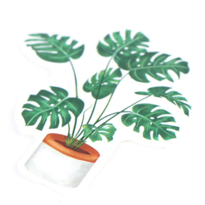 100PCS  Green Plants Stickers Bike Guitar Laptop Waterproof PVC Stic Lt
