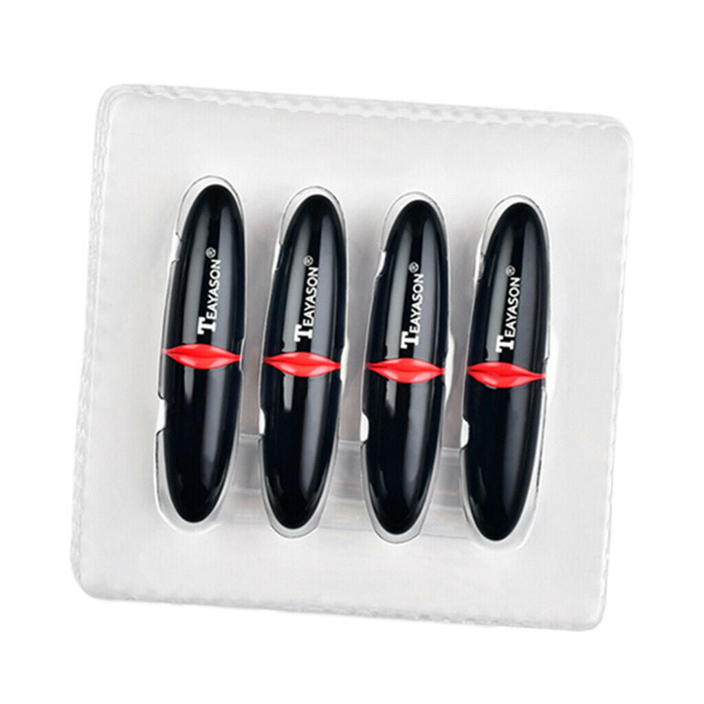 4 Pieces Women Non-stick Cup Lipsticks Set Long Lasting Lip Sticks Balm 01