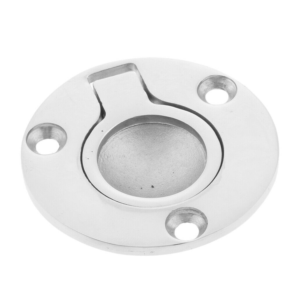 Marine Boat 316 Stainless Steel Flush Lift Ring / Hatch Pull Handle 50mm 2