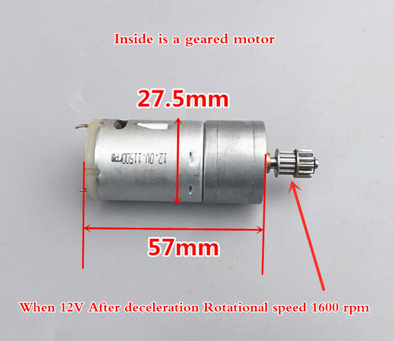 1pcs DC 12V Worm Gear Motor Forward and reverse high speed geared motor