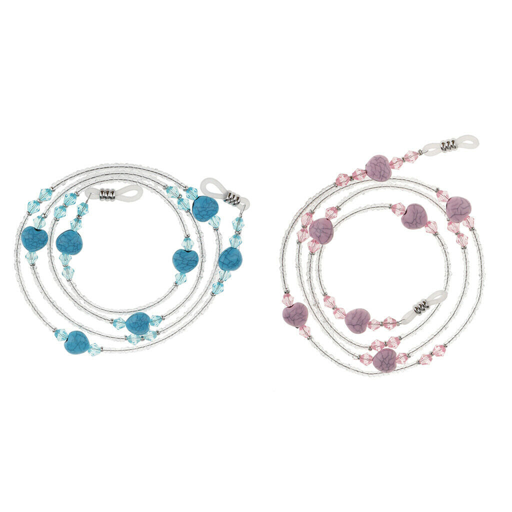 Beaded Eyeglass Holder Necklace Sunglasses Neck Strap Chain Lanyard Acrylic