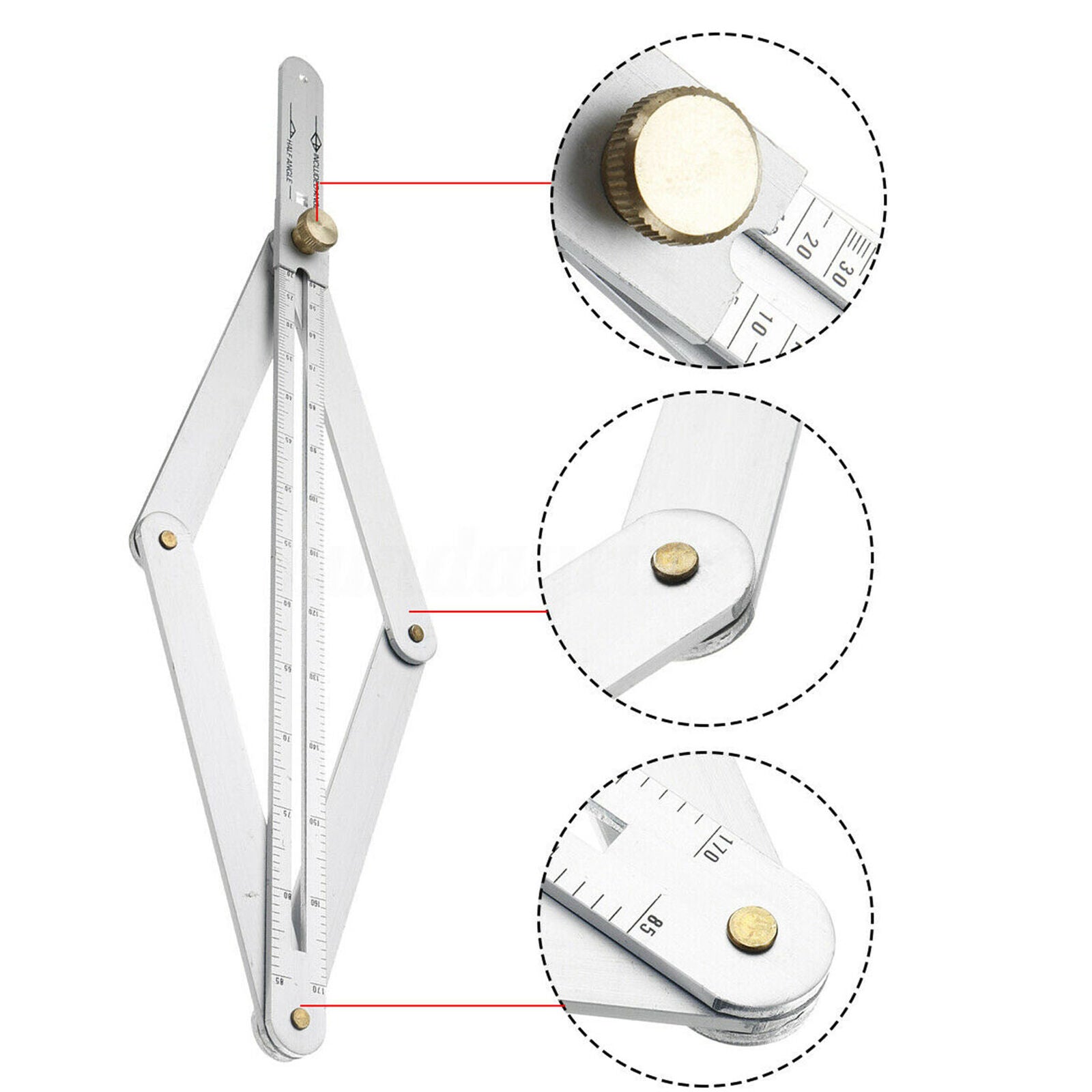 Miter Angle Measuring Tool Ruler Protractor Multi-Angle Frame Woodworking Tools