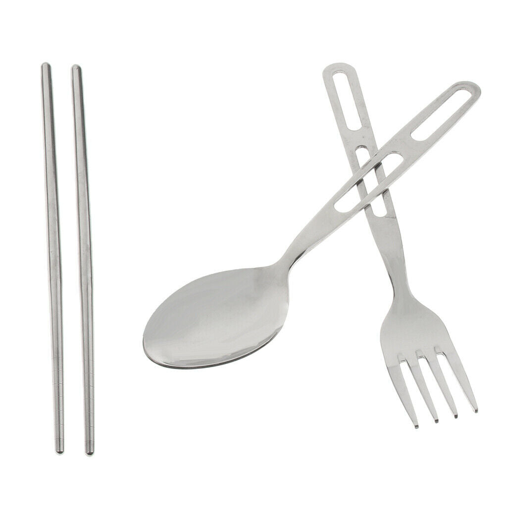 Outdoor Portable Cutlery Set Spoon Fork Chopsticks for Camping Travel Picnic