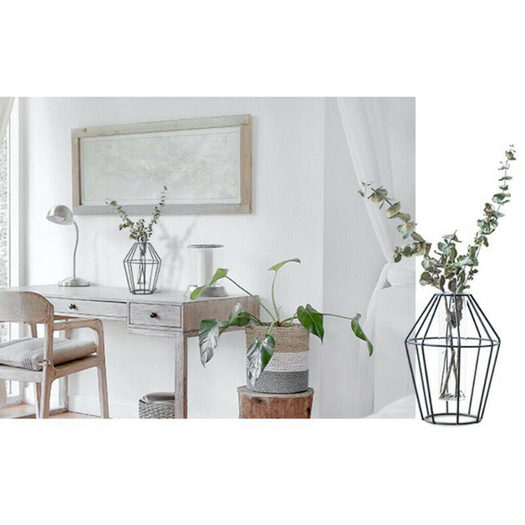 Nordic Style Iron Flower Plants Vase Flower Planter for Home Decor  3-L