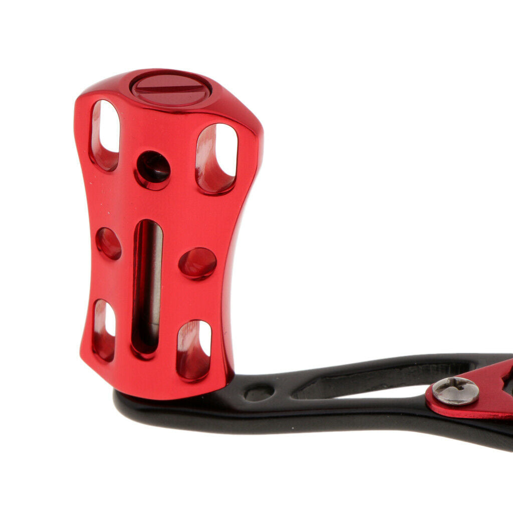Aluminum Alloy Baitcasting Reel Handle Fishing Reel Rocker Arm Red