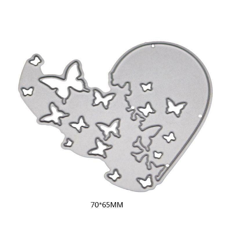 Heart Butterfly Metal Cutting Dies Stencil DIY Scrapbooking Album Paper Card