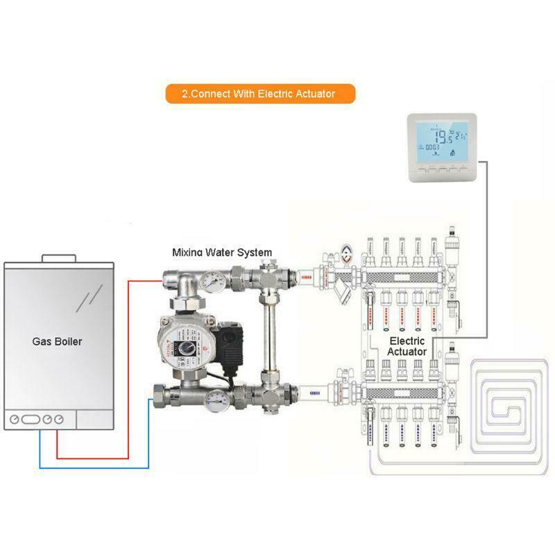 Gas Boiler Heating Temperature Controller Programmable Thermostat Wall Mounted