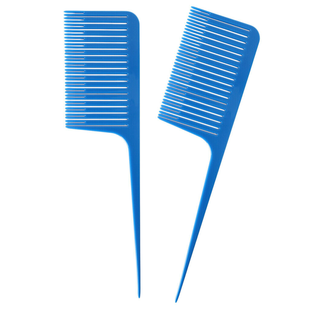 2pcs Pro ABS Weaving Highlighting Foiling Hair Combs Hair Coloring Styling