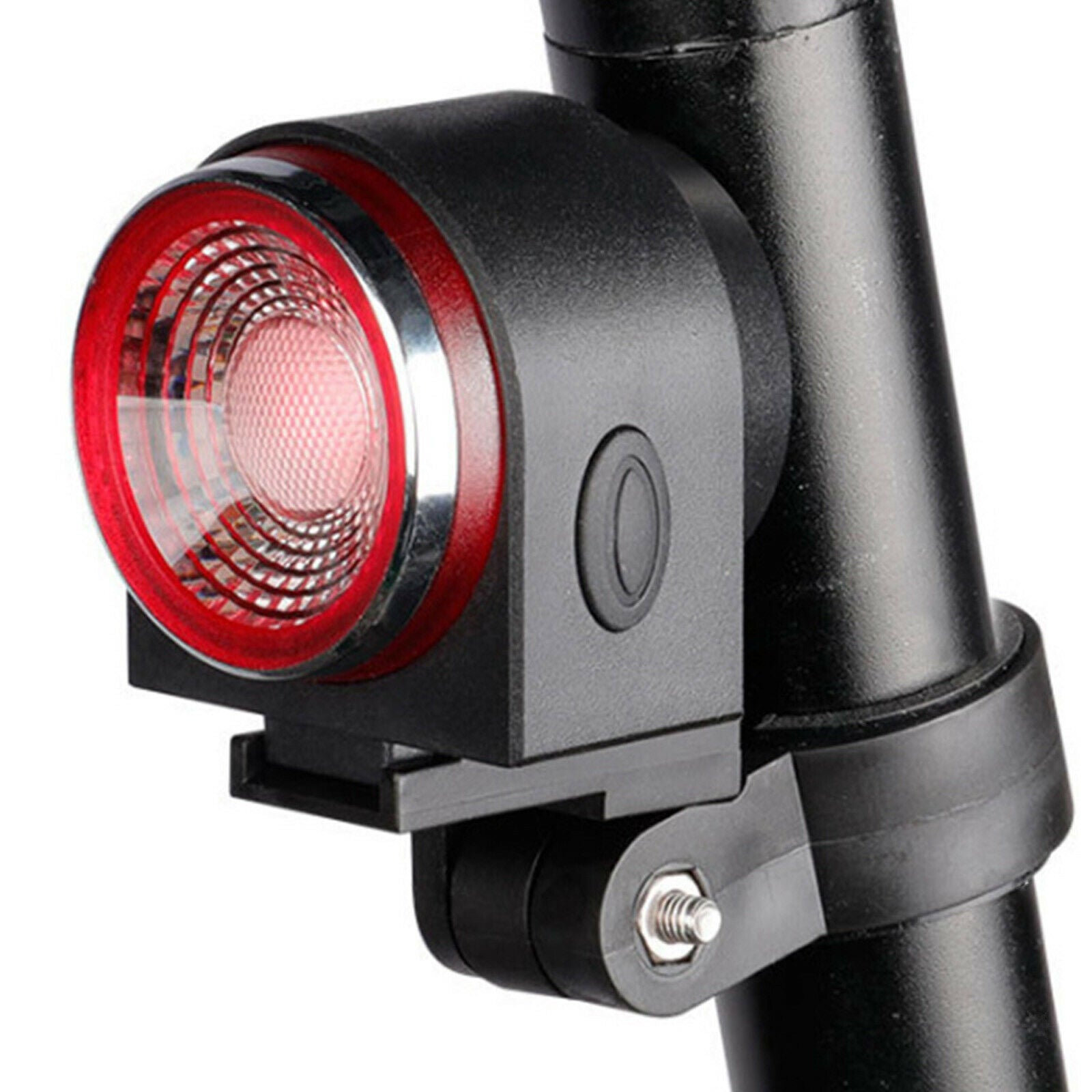 Bike Smart Alarm Taillight Bicycle USB Rear Light Cycling Security Horn