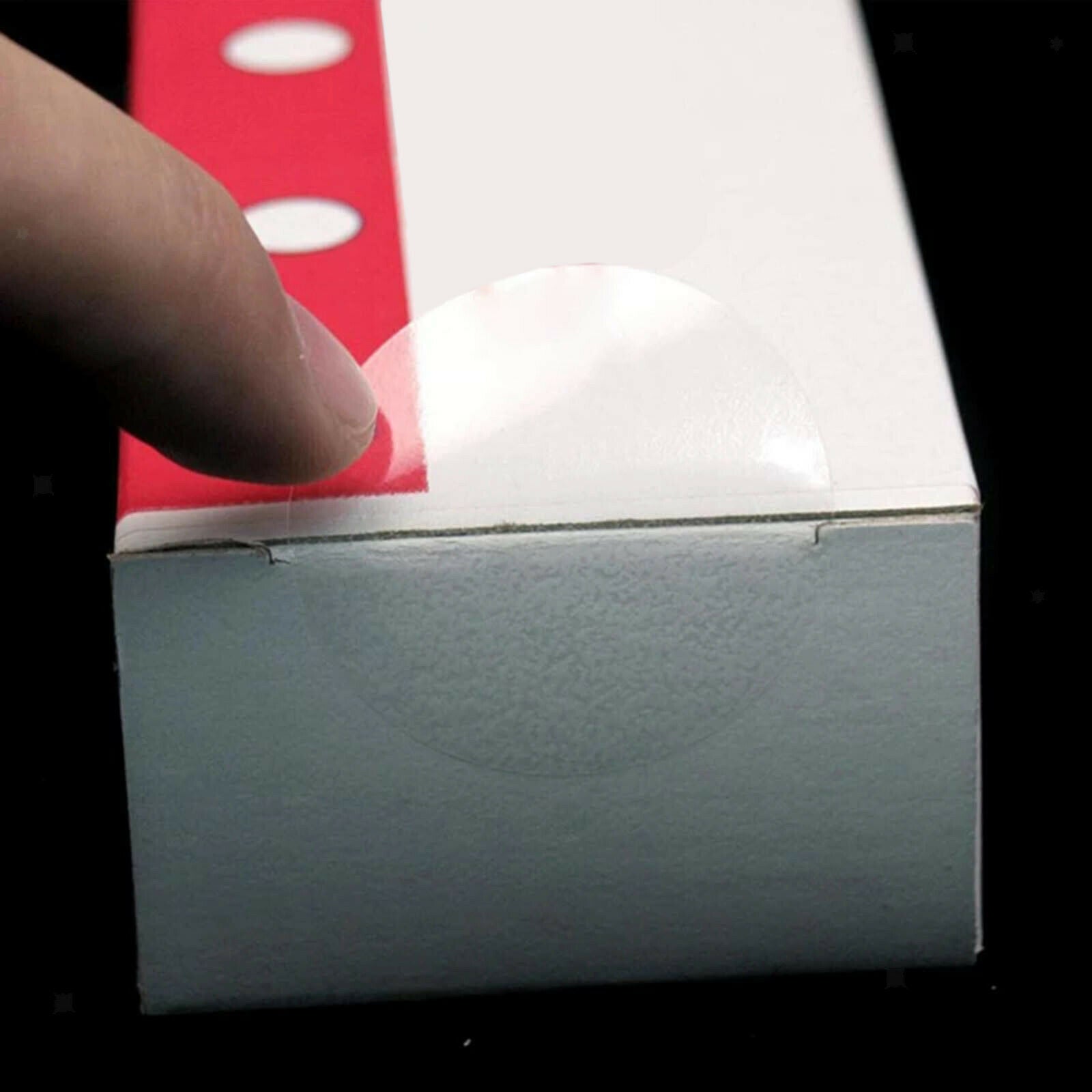 Round Stickers Circle Transparent Sealing Labels Seal Tape Tag Tab Supplies