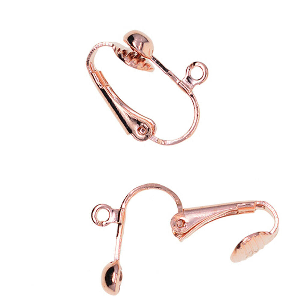 12X Brass Clip-On Earring Converter -DIY Women's Fashion Jewelry Making Findings