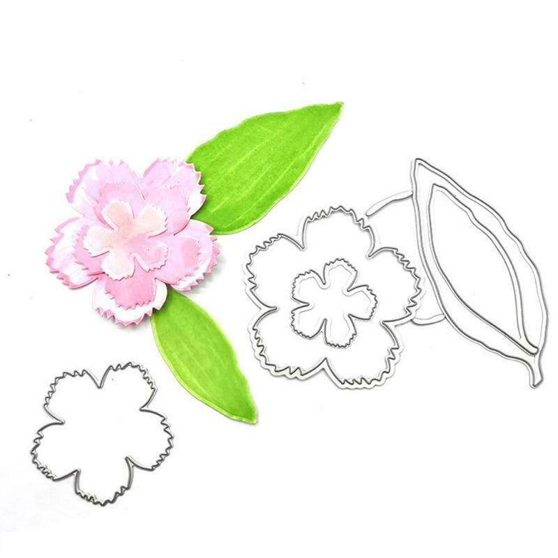 Flower Leaf Metal Cutting Dies Stencil DIY Scrapbooking Album Paper Template