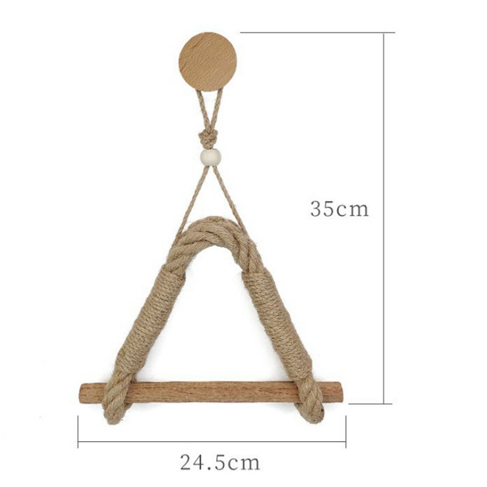Wooden Natural Toilet Paper Roll Holder Rack for Bead Decoration Bathroom Hotel