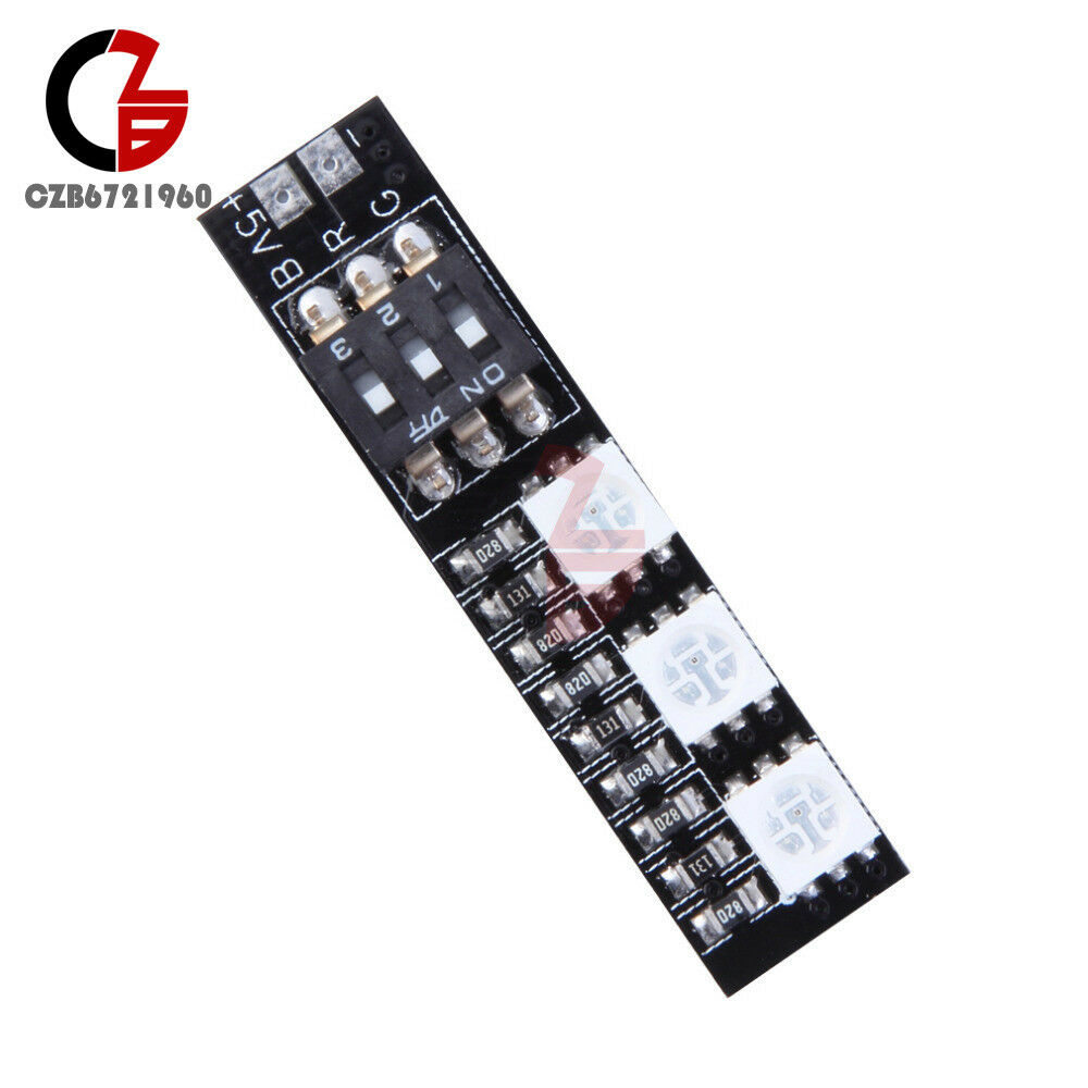 5050 RGB LED Light Board 5V 3S 4S 7 Colors Switch for RC Drone FPV Racing