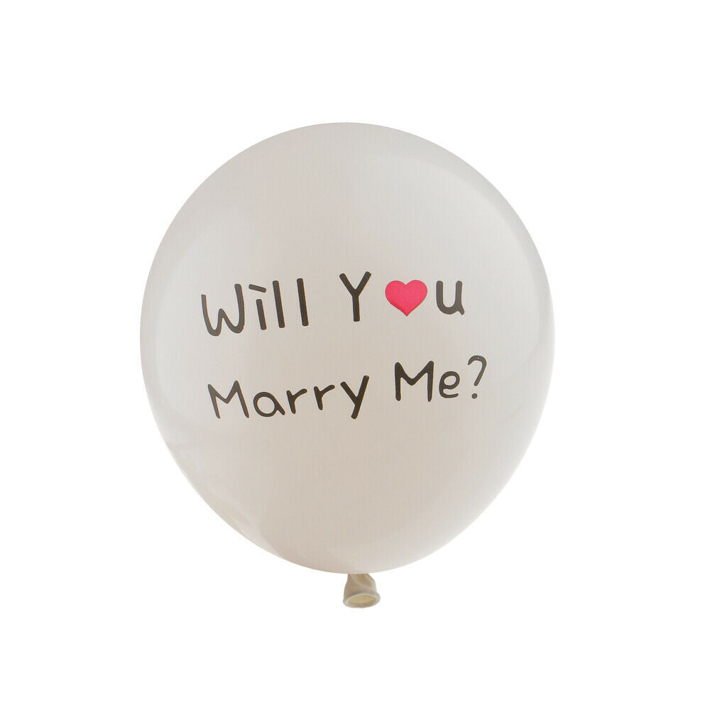 Rustic Will You Marry Me Hanging Garland & Latex Balloons Set for Wedding