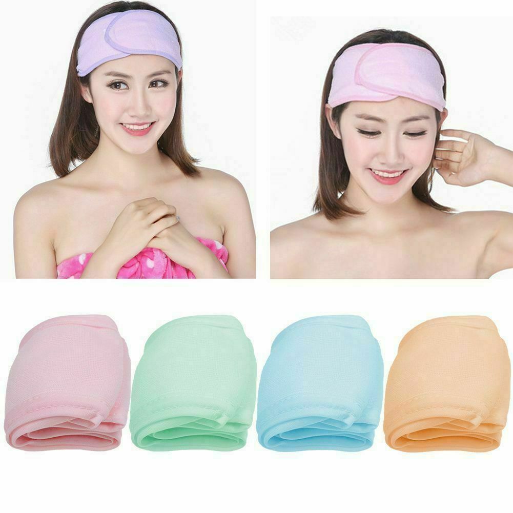 Women Soft Towel Hair Band Wrap Wide Headband Spa Bath Shower Yoga Sport Make Up