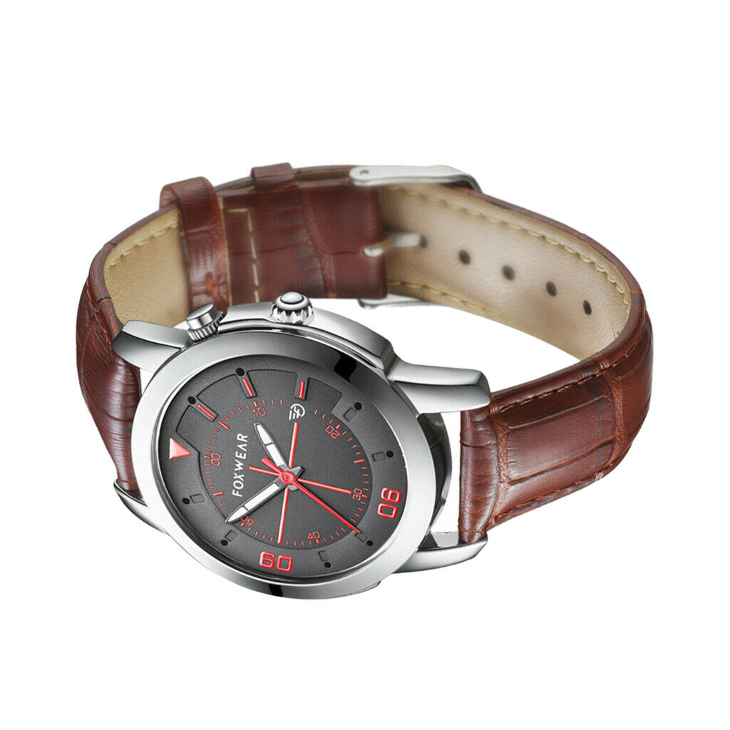 Foxwear Waterproof Bluetooth Smart Quartz Wrist Watch Camera Anti Lost Brown