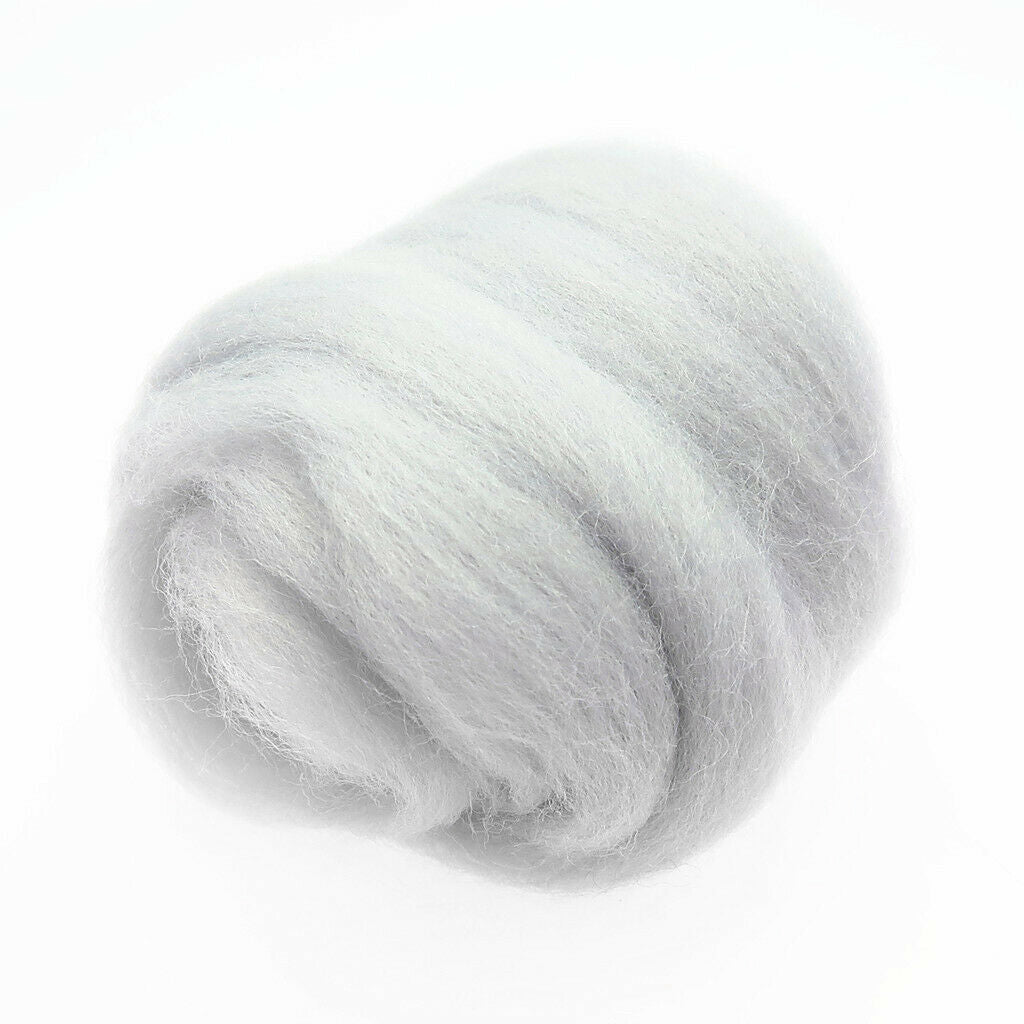 2Pcs Wool Roving/Tops, Mixed 2 Colors for Wet Felting/Needle Felting, Hand