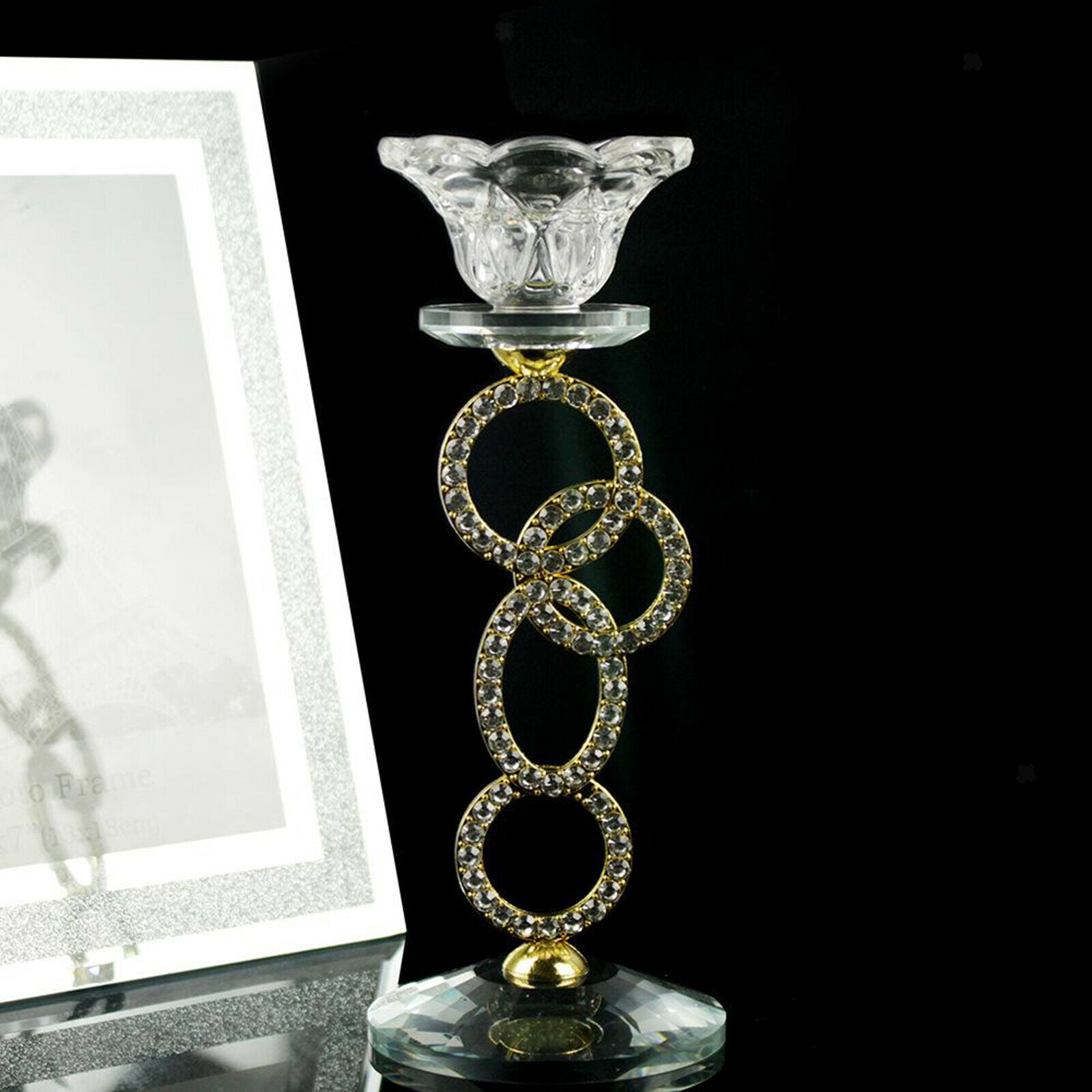 19x7cm Candlestick Stand Wedding Candle Holder Ornaments for Church Temple