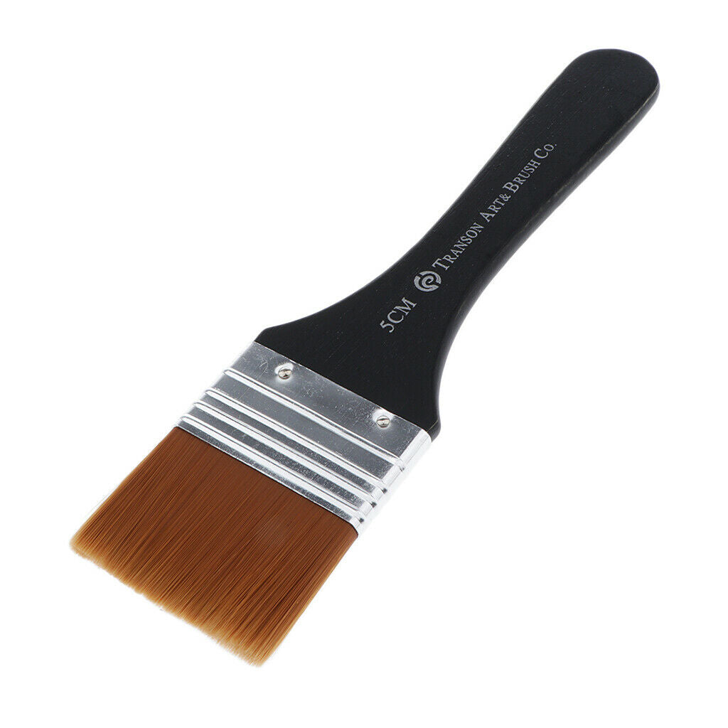 High quality Wood Handle Brushes Set for Gesso, Varnishes, Acrylic Painting