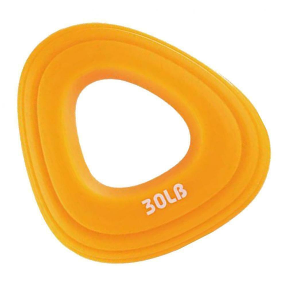 Silicone 30LB Finger Forearm Gripper Ring Exerciser Strengthener Orange