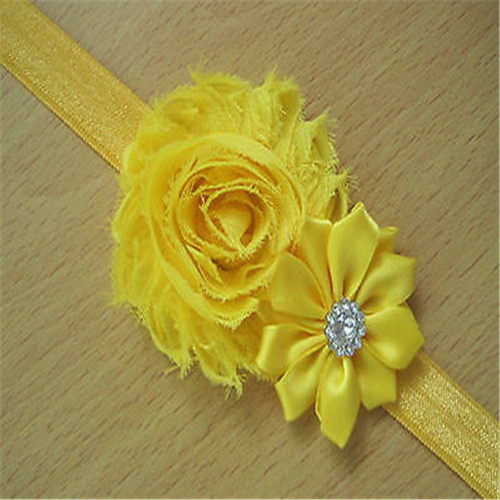 10X/Set Kids Girl Baby Chiffon Toddler Flower Bow Headband Hair Band Headwear*
