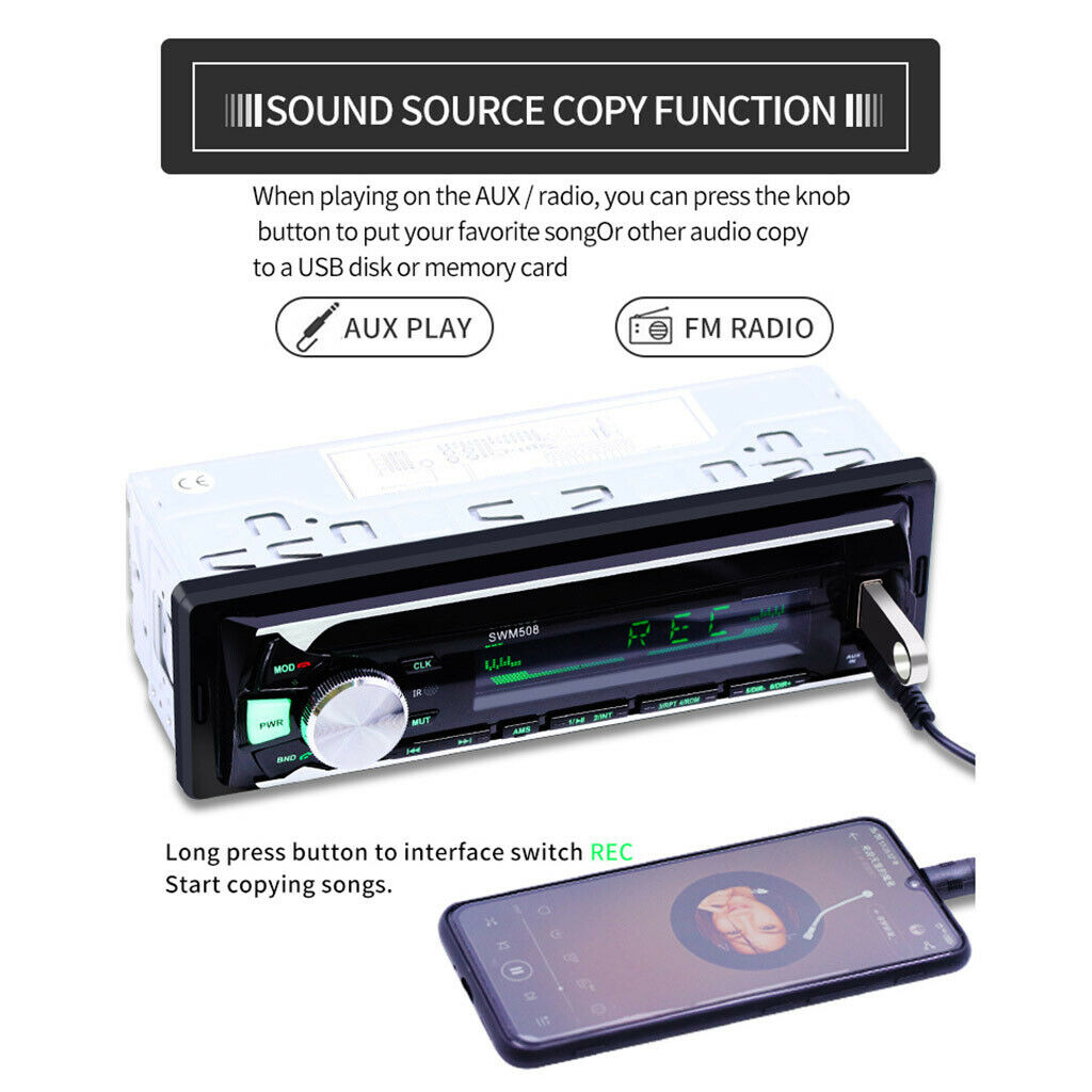 Car Radio MP3 Player Bluetooth,Digital Media Receiver -508BT
