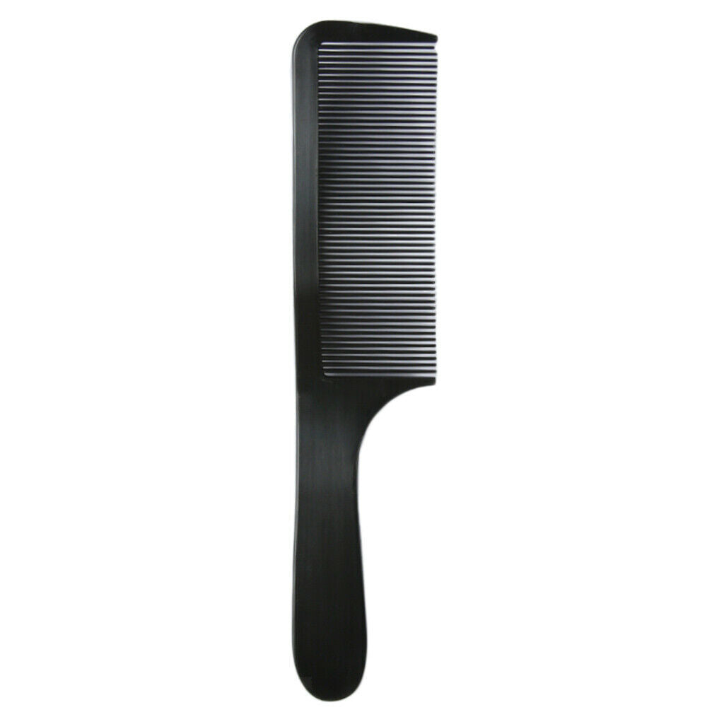 2pcs Plastic Curved Hair Clipper Cutting Comb Barber Salon Slicked-back Hair