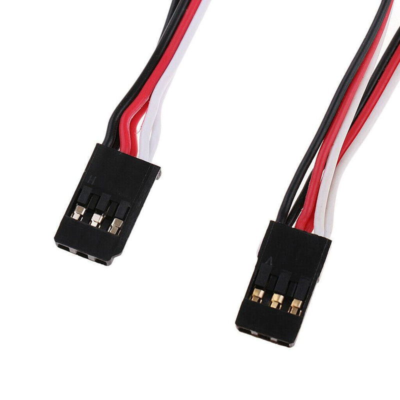 100mm Servo Harness 1 to 2 Y Splitter Cable for JR FUTABA Plug, RC Airplane