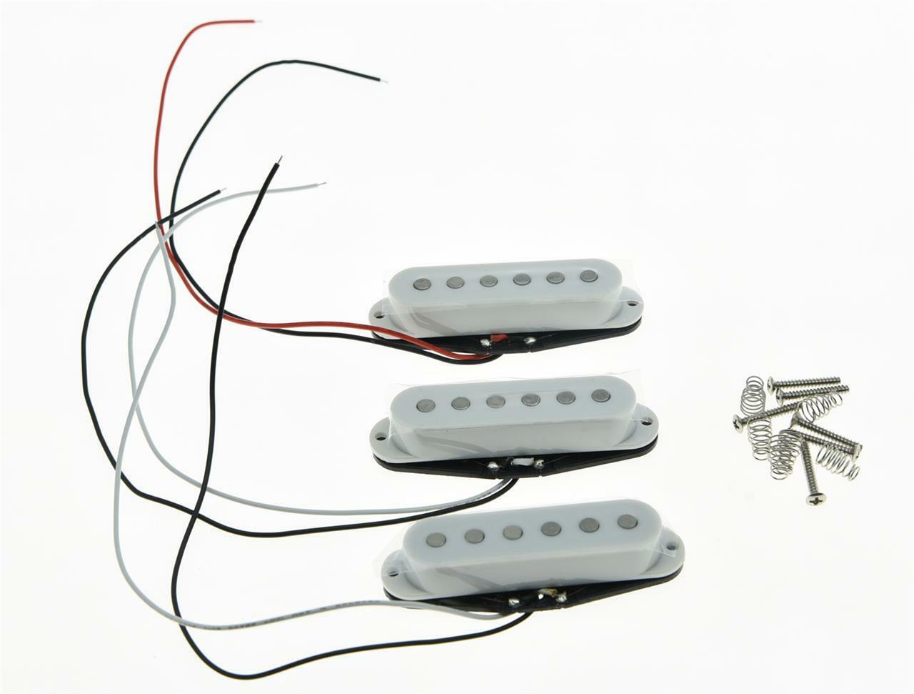 3x N/M/B White Alnico 5 Single Coil Pickups High Output Sound Strat SSS Pickup