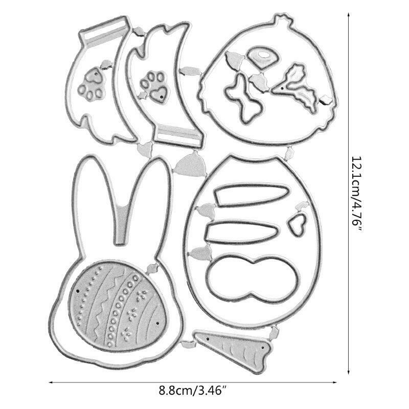 Easter Bunny Chick Metal Cutting Dies Stencil Scrapbooking DIY Album Stamp Paper