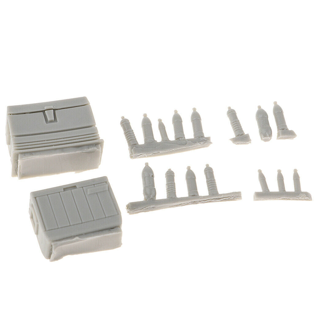 1/35 Scale Sand Table Military Scene Building Soldier Water Jug Drink Fridge