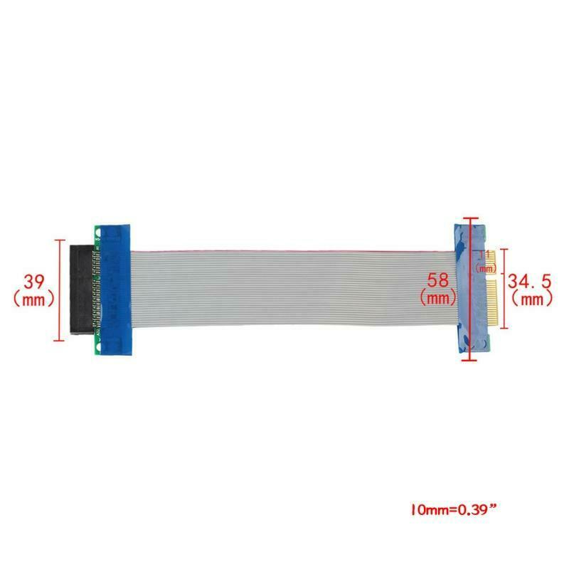 7.87in PCI E 4X PCI Express 3.0 4X Extension Extender Extension Cable 0.65ft