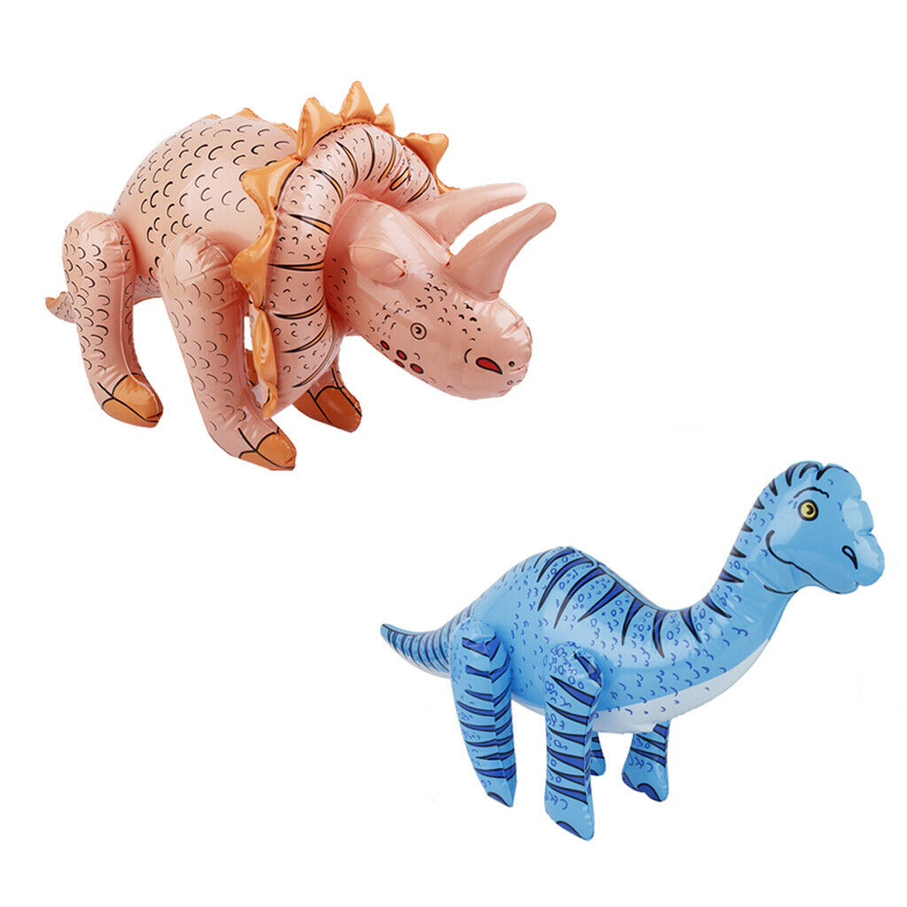 2Pack Inflatable Blow-up Dinosaur Children Party Beach Toys Ornament Favor