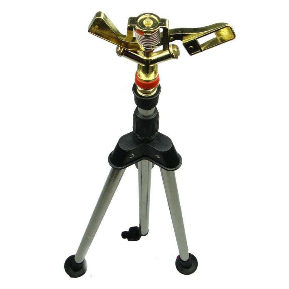 Adjustable Watering Tripod Irrigation Sprinkler Yard Lawn Garden Water Equipment