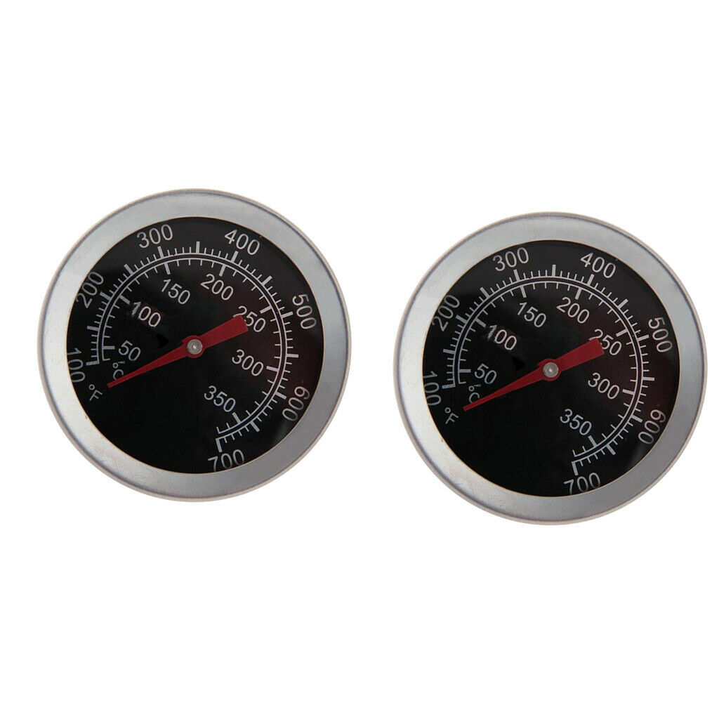 2Pcs New Barbecue BBQ Grill Thermometer Temp Gauge Outdoor Cam Cook Tool