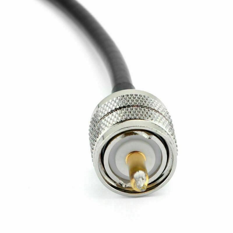 1Pcs UHF PL259 Male to Male Plug Coax Pigtail Jumper Coaxial Cable RG58 25cm CA