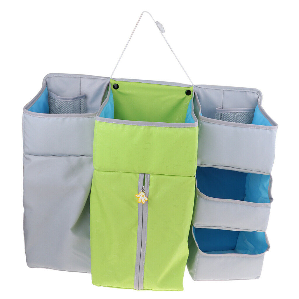 Multi-Functional Crib Hanging Bag/Storage Bag/Bedside Storage Bag Green