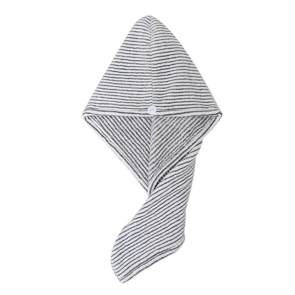 3pcs Wide Tooth Comb Detangling Comb + 2pcs Microfiber Hair Towel Wrap Gray