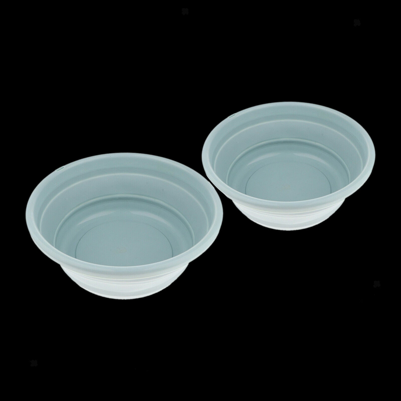 2 Pieces Collapsible Wash Basins Practical for Fishing Travel Trips BBQ Blue